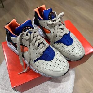 Nike Blue and Orange Sneakers Athletic Design